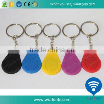 Access Control 1 KBytes S50 Silicone Key Ring For Door Lock