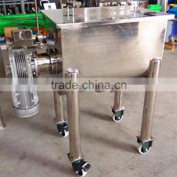 100L Small Dry Mango Pulp Powder Mixer with wheels