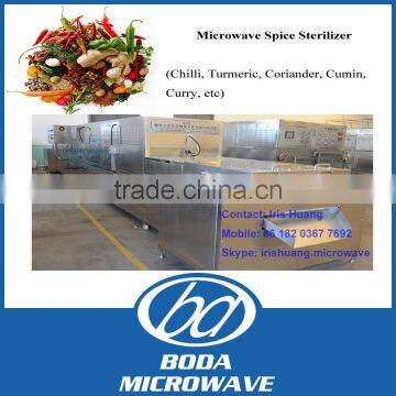 Microwave spice sterilizer/Chilli powder sterilization machine