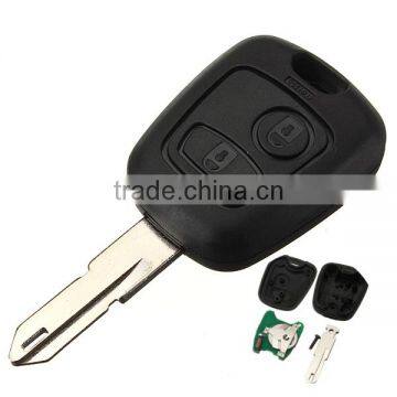 2 Button Compelete Remote Flip Key Fob with Chip TFor PEUGEOT 206