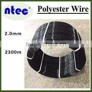 hot selling 2.2mm black color polyester monofilament yarn for greenhouse