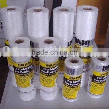 Plastic protective drop film