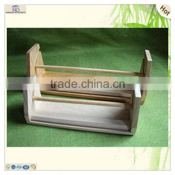 New Unfinished Wooden Printing Holder Support Rack Frame photo-5