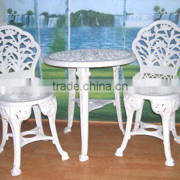 round garden chair and table set