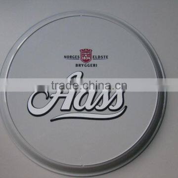 PP/PS/ABS Dia 37cm *2.6cm Plastic Round Snack Serving Tray/anti-skid Anti-slip Tray photo-2