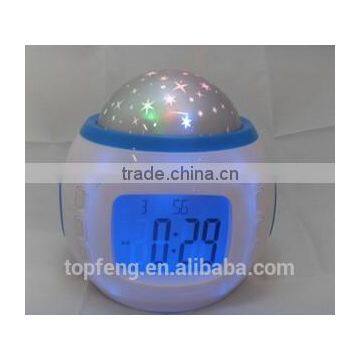 Music PROJECTOR Clock Watch Stars Night Lights Bright Dim Kids Child photo-3
