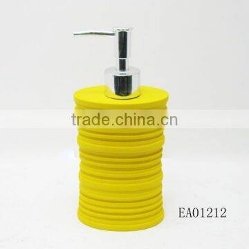 EA01212 hotel yellow resin bathroom accessories China supplier