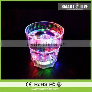 Factory sale illuminated liquid active Light up cocktail Flute