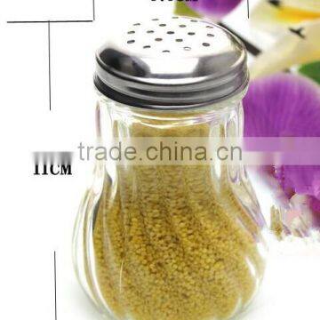 wholesale nice mini glass pepper bottle with sifter covers