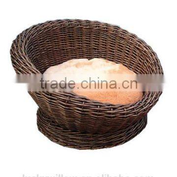 handwoven willow pet(dogs & cats) Bed with stand