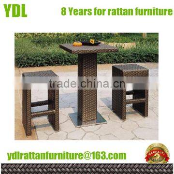 Youdeli outdoor garden rattan tall bar stools