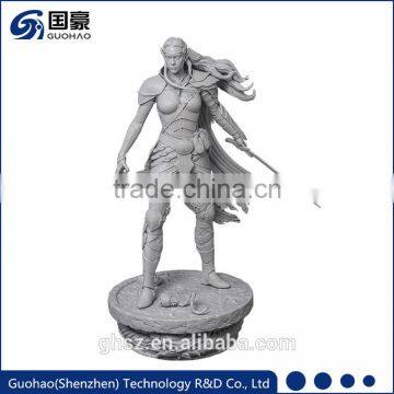 Tablet stand project Shenzhen toys and games Military girl hero resin figure