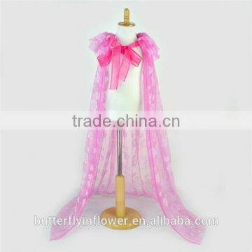 Lovely Snowflake Baby Girls Kids Cape Coat Pattern Chiffon Cape Dress photo-5