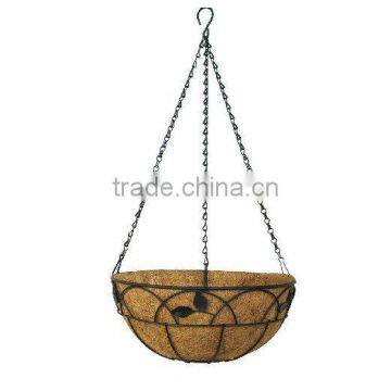 hanging basket with coco liner LMHBC-12P07