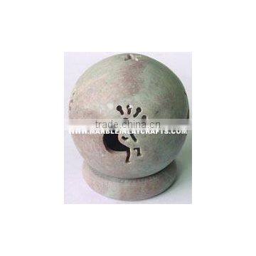 Natrural Soapstone Candle Holder