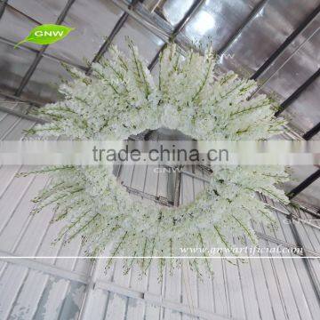 GNW FLD-Hanging 161026 Latest design white large hanging hydrangea flowers garland for wedding central decoration