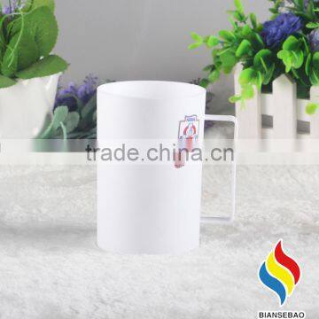 cheap gifts plastic mug , PP food grade promotional plastic mug