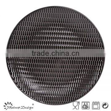 Ceramic Stoneware Crockery Emboss New Design Dish Plates photo-4