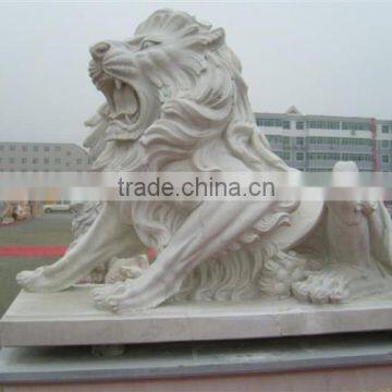 Antique lion statue stone animal sculpture VAS-B088