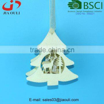 BSCI Audit Factory Hot Sales LED Light Decoration non-woven hanging Christmas tree