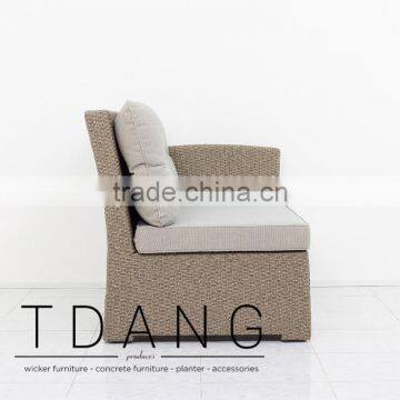 Belvedere Left Hand Bench - Vietnam Wicker Furniture - Outdor Conversation Furniture photo-3