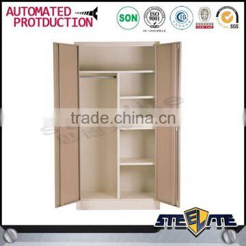 KD structure double door boys steel locker room bedroom furniture