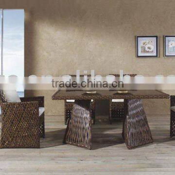 rattan furniture NT11312. 2011 dining set