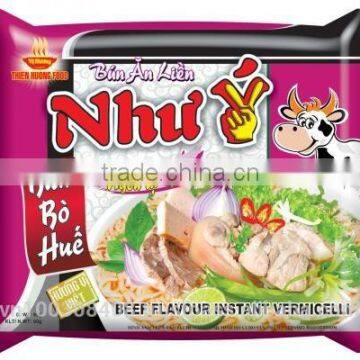 Special Beef Flavour Vietnamese Instant Rice Vermicelli 60g - Thien Huong Food JSC