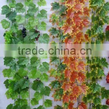2 meter 40 leaves plastic leaves grape vine