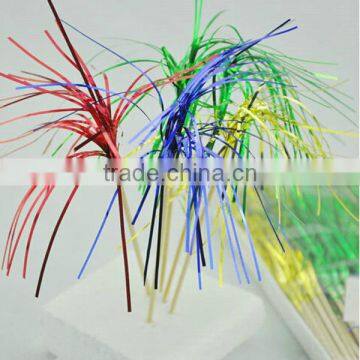Cake Decorate Fancy Colorful Foil Palm Party Picks photo-4