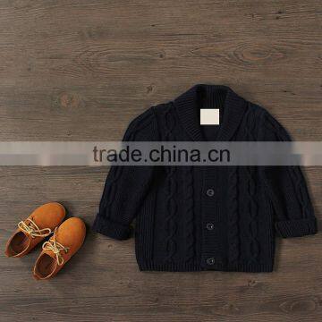 Fashion Baby Boy Sweater Designs Cotton Knitting Crochet Cardigan for New Autumn photo-2