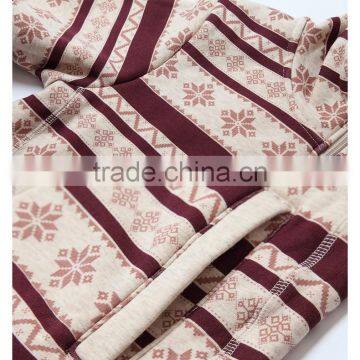 Women Man Polar Fleece Hoodies Stripe Flower Printed Patern photo-4