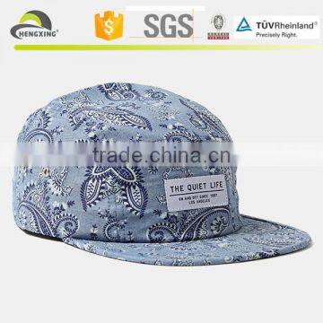 Embroidery Design Dot Pattern Cap Hat 5 Panel Camp Cap Wholesale photo-2