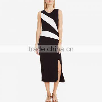 Maxnegio Woman High Slit Online Casual Dress photo-2