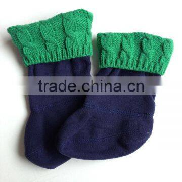 Cream Colour Kids Polar Fleece Leg Warmer Called Socks photo-3