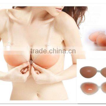 Strapless Backless Invisible Adhesive Silicone Gel Swimwear Bra Cup