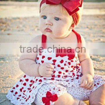 white with red polka dots cute and lovely baby girl boutique clothing sets baby girls cotton outfits