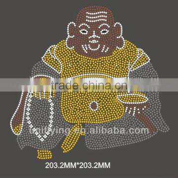 Maitreya Buddha rhinestone iron on transfers