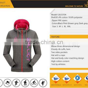 2017 Spring New Popular Sport Coats With Colored Zippers Outdoor Cardigan photo-5