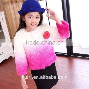 New Children Faux Fur Coat Autumn Winter Full Sleeve Coat Girl's Warm Coats Baby Short Patchwork Outerwear Thick Girl Clothing photo-3