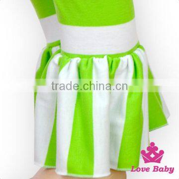 Green Leaf Festival Children Clothing Sleeveless Ruffle Stitching Shirt With Icing Long Pants Toddler Boutique Counter Desk photo-4