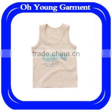 100% cotton Children tank top,boy tank top