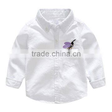 S33474W Boy's Shirts 2017 Fashion Long Sleeved Baby Shirt photo-2