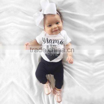 S17548A Wholesale Manufacturer Summer Children Stylish Girl Clothing Set photo-4