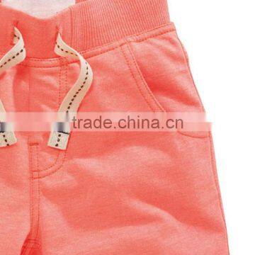 S32975W Children's Clothing Boys Shorts Causal Solid Cotton Linen Baby Boy Short Pants photo-3