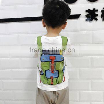 S17367A 2017 Summer Hot Boys Cotton Short Sleeve T-Shirt photo-4