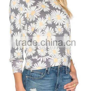 Runwaylover EY2353B New Design 2017 Ladies Fashion Printed Hoodies photo-2