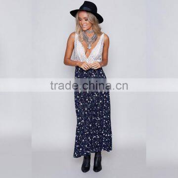 Hottest Gypsy Lady Clothing Boho Chic Latest Printed Wrap Maxi Skirt photo-2