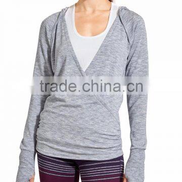Fashion Summer Style Women Gym Wear Sexy Casual Pullover Plain Hoodies photo-2
