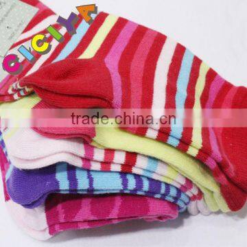 Girls lovely cotton socks 5 pairs cute teen girls socks in socks colorful stripe socks for young girls